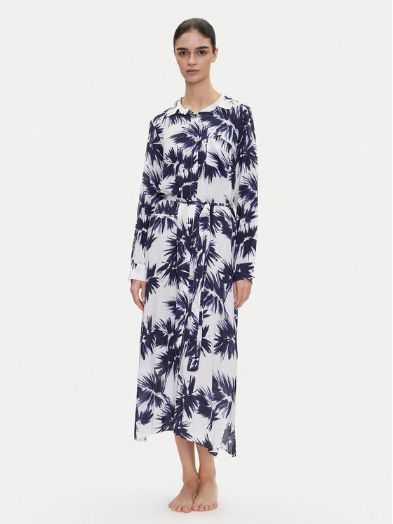 DKNY Sukienka koszulowa YI00052 Granatowy Regular Fit