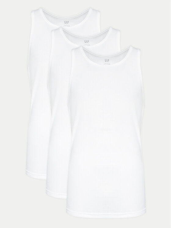 Gap Komplet tank topów 483958-00 Biały Regular Fit