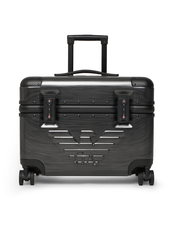 Emporio Armani Walizka kabinowa EM006923 AF15459 Szary ciemny