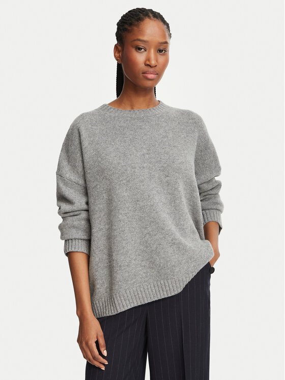 Weekend Max Mara Sweter Sibari 2625366212 Szary Regular Fit