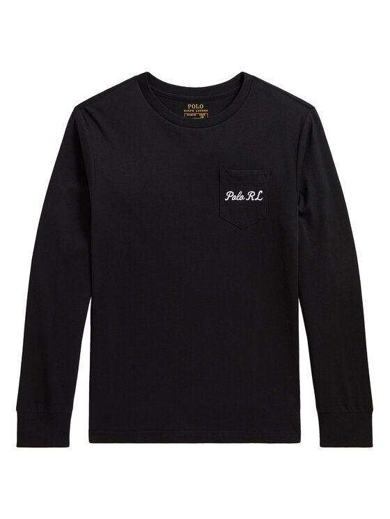 Polo Ralph Lauren Bluzka 323B29159001 Czarny Regular Fit
