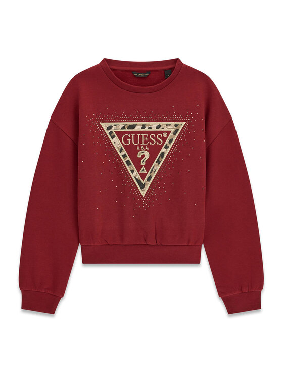Guess Bluza J6BQ07 K6093 Bordowy Regular Fit
