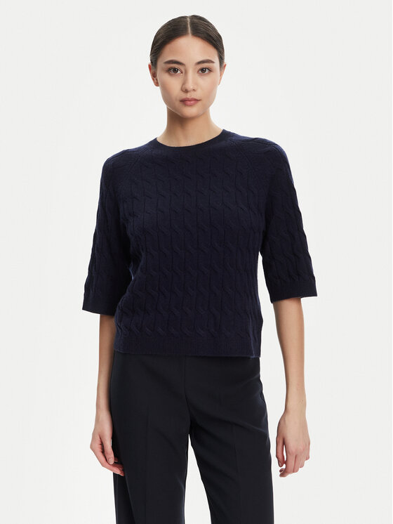Marella Sweter Franz 2523366084 Granatowy Regular Fit