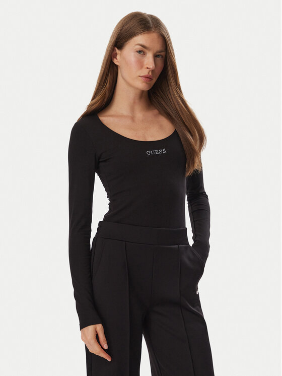 Guess Body V6BP12 K6916 Czarny Slim Fit