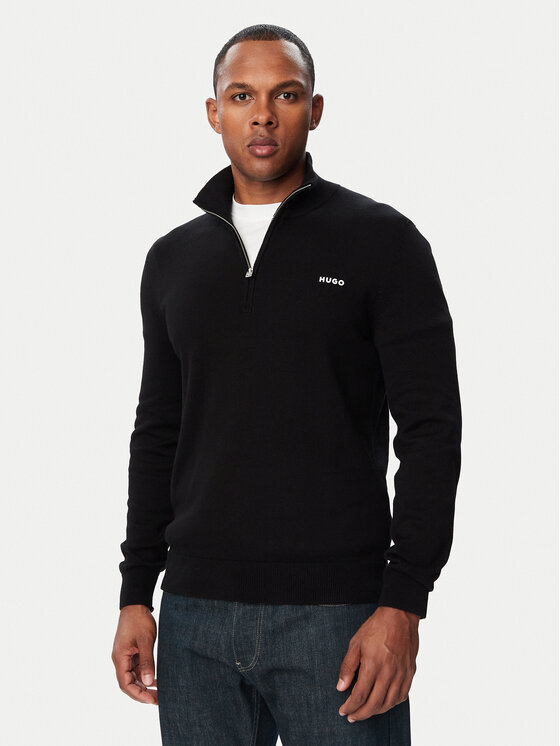 BOSS Sweter San Quintus-C2 50574143 Czarny Regular Fit
