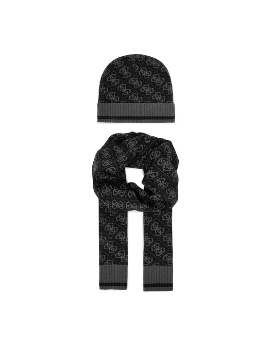 Guess Zestaw szalik i czapka GFBOXM P6102 Czarny