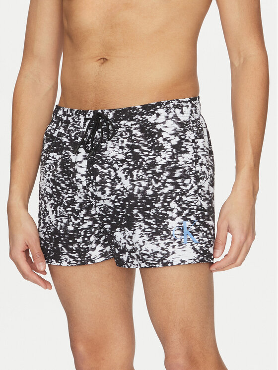 Calvin Klein Swimwear Szorty kąpielowe KM0KM01172 Szary Regular Fit