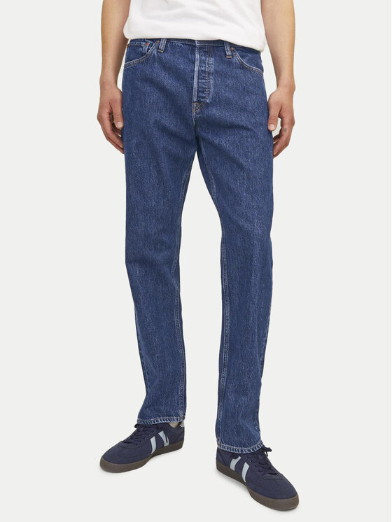 Jack & Jones Jeansy Chris 12258101 Niebieski Relaxed Fit