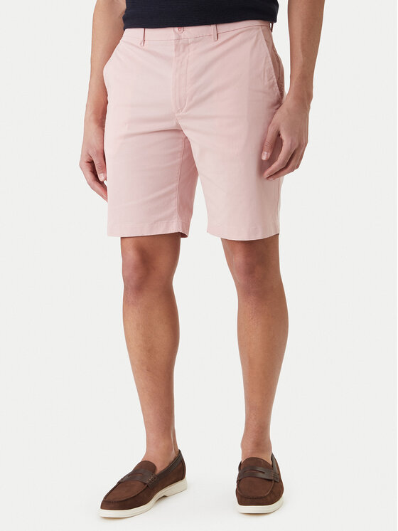 Tommy Hilfiger Szorty materiałowe Denton 9.5 MW0MW42351 Różowy Slim Fit