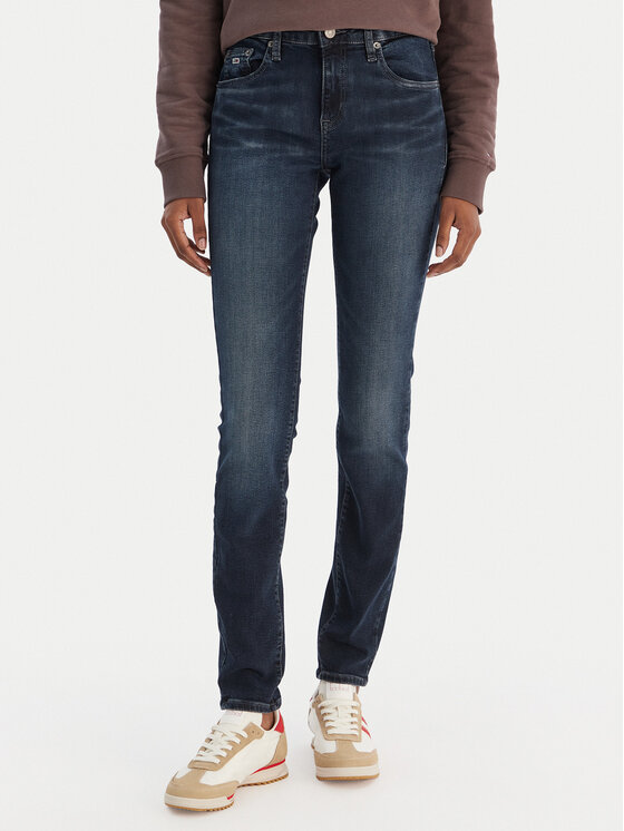 Tommy Jeans Jeansy Sophie DW0DW21387 Granatowy Skinny Fit