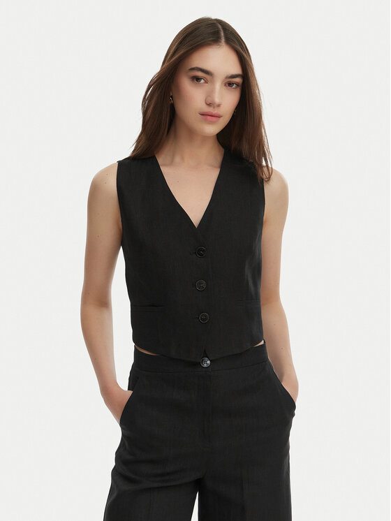 Marella Kamizelka garniturowa Emme by Marella Veranda 2615151032 Czarny Regular Fit