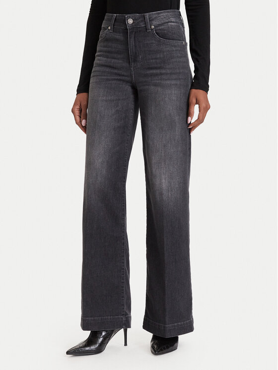 Liu Jo Jeansy Regular UF6061 DS081 Czarny Flare Fit