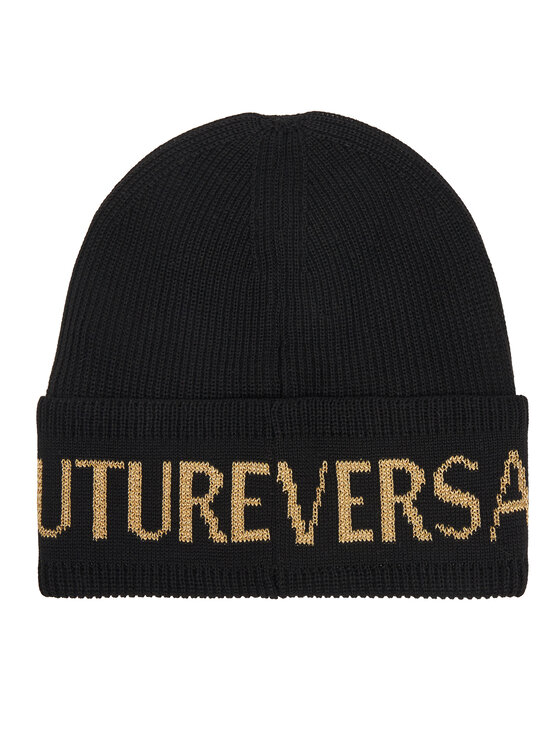 Versace Jeans Couture Czapka Big Beanie 79YAZK40 Czarny