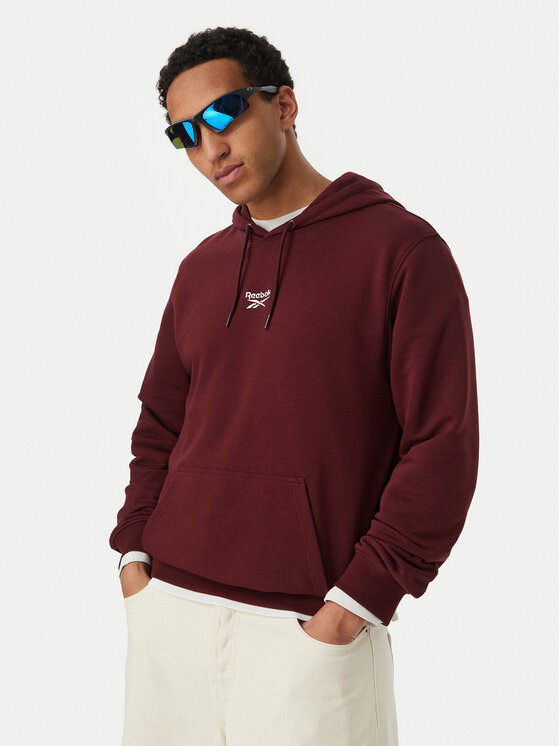 Reebok Bluza RK25550CCM Bordowy Regular Fit