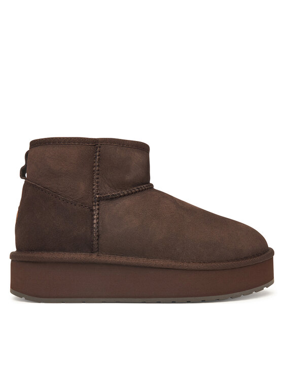 EMU Australia Śniegowce Stinger Micro Flatform 2.1 W13296 Brązowy ciemny