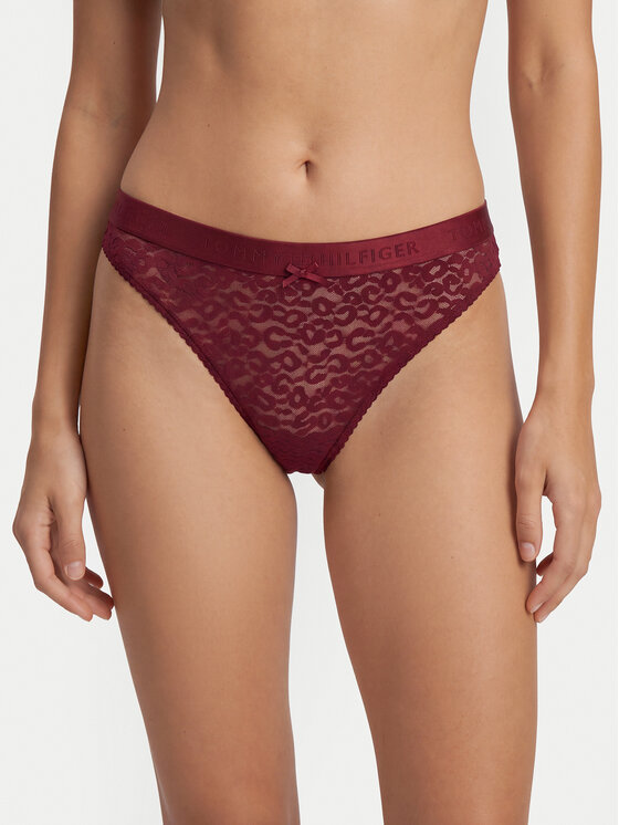 Tommy Hilfiger Figi klasyczne UW0UW06655 Czerwony ciemny