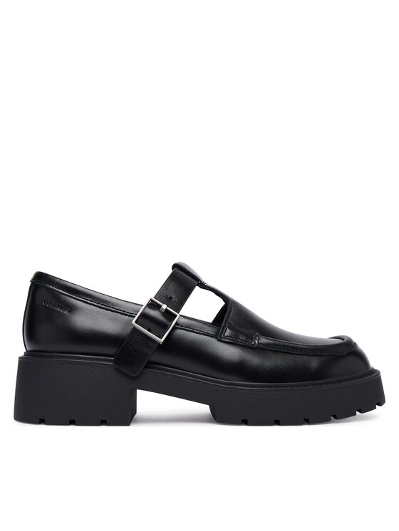 Calvin Klein Loafersy Chunky Loafer Tbar Pol Lth HW0HW03046 Czarny