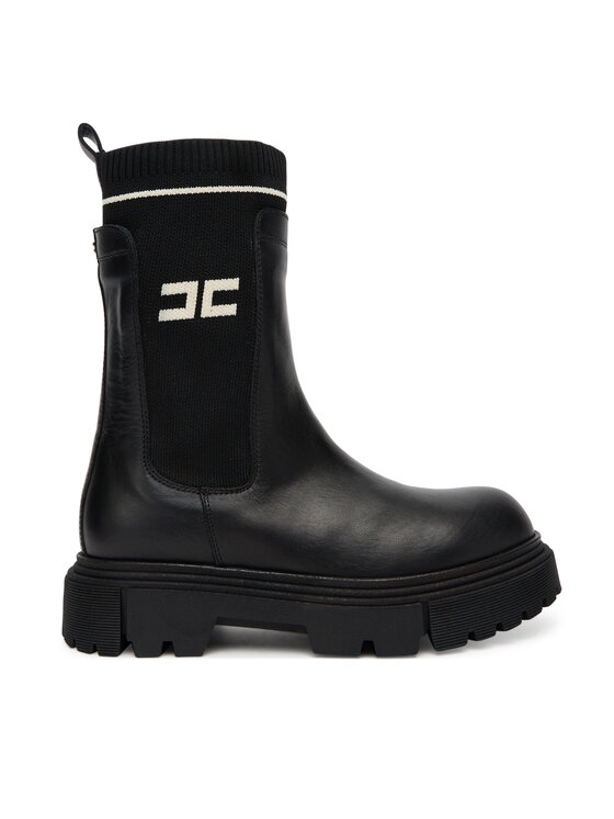 Elisabetta Franchi Botki Chelsea F4A5-E0424-1316930 Czarny