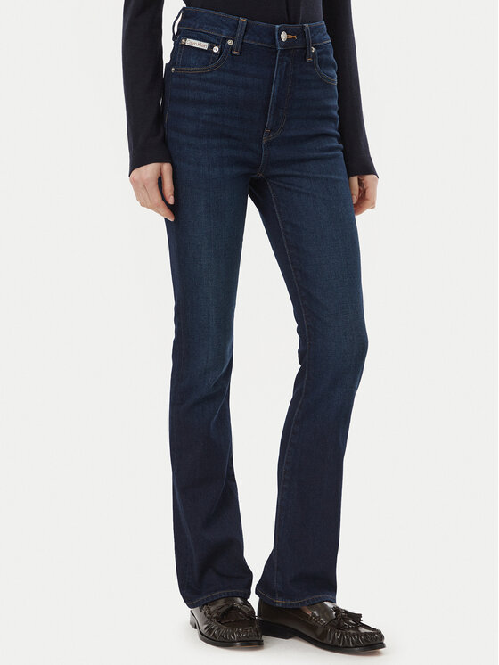 Calvin Klein Jeans Jeansy LV047H763G Granatowy Skinny Fit