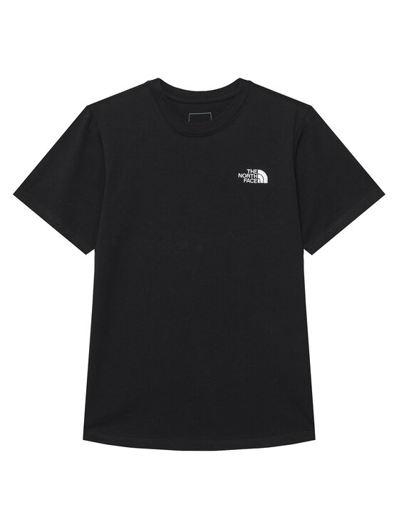 The North Face T-Shirt Teen Evolution Simple NF0A8F9Z Czarny Regular Fit
