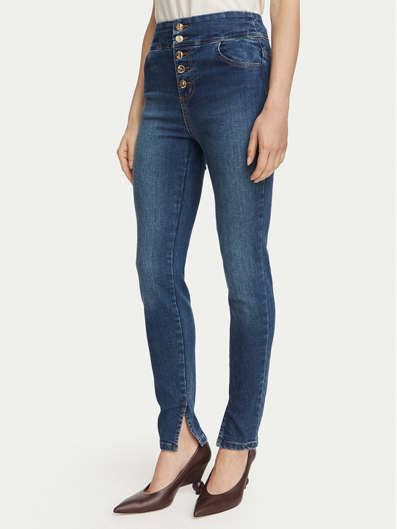 Rinascimento Jeansy CFC0129903003 Niebieski Skinny Fit