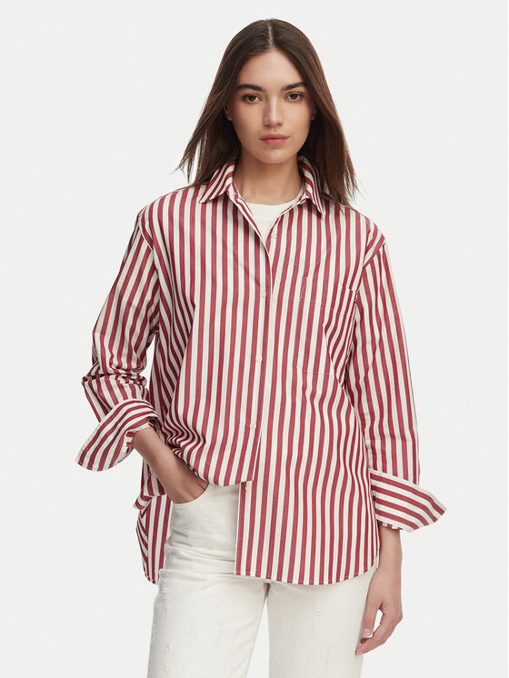 Tommy Hilfiger Koszula WW0WW45612 Czerwony jasny Regular Fit