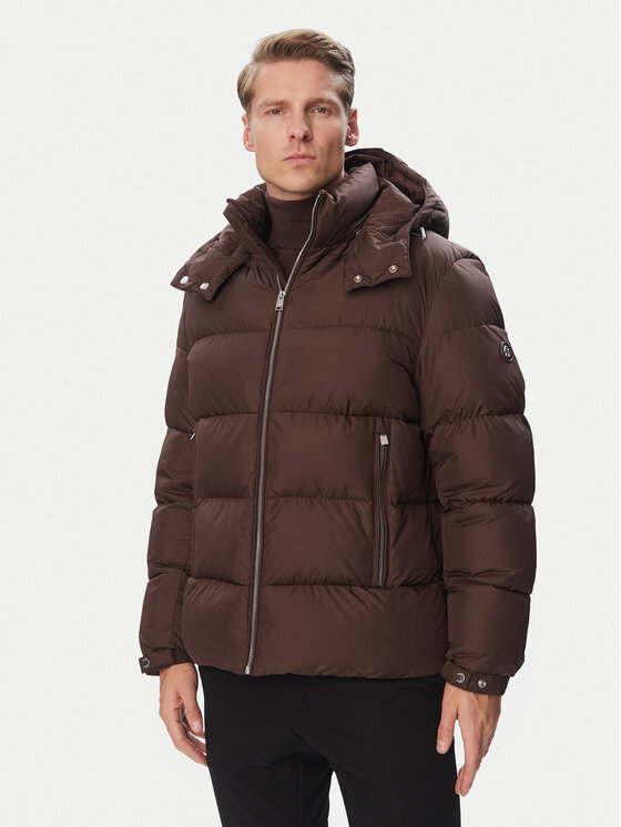 BOSS Kurtka zimowa H-Colter 50565108 Brązowy ciemny Regular Fit