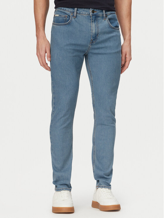 Guess Jeans Jeansy M6RA0F D6324 Niebieski jasny Skinny Fit