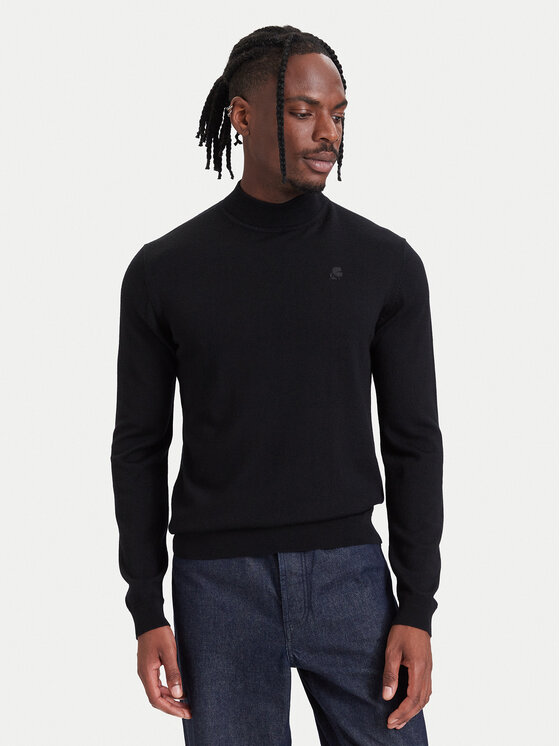 KARL LAGERFELD Golf 655002 564399 Czarny Regular Fit