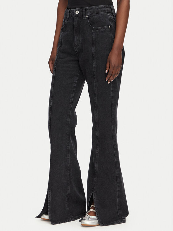 Karl Lagerfeld Jeans Jeansy B3W10063 Czarny Flare Fit