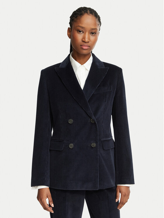 Weekend Max Mara Marynarka Katanga 2625046012 Granatowy Regular Fit