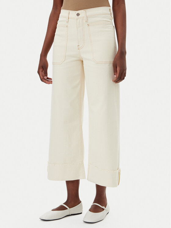Gap Jeansy 744789-00 Beżowy Wide Leg