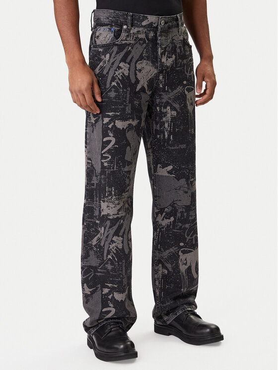 Karl Lagerfeld Jeans Jeansy B1M10058 Szary Regular Fit