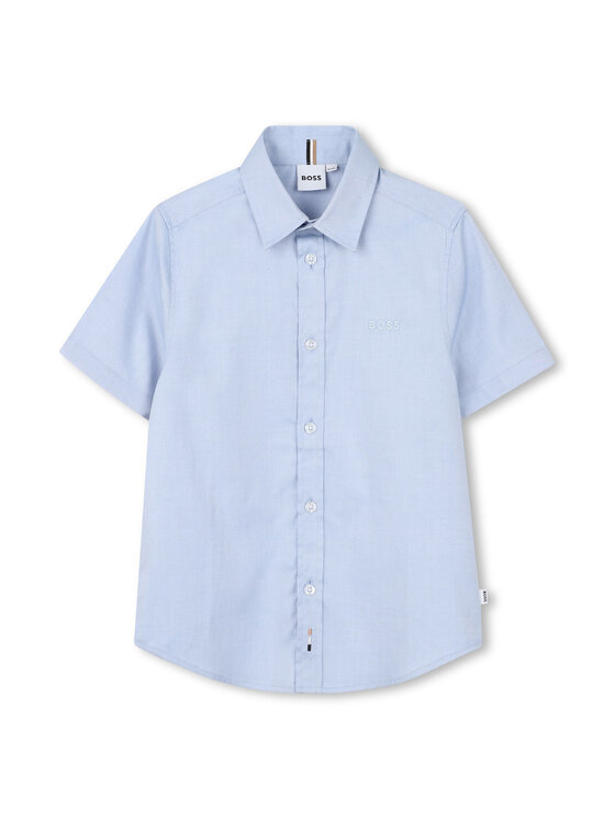 BOSS Koszula J53160 S Błękitny Regular Fit