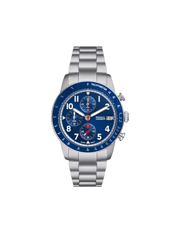 Fossil Zegarek Sport Tourer FS6047 Srebrny