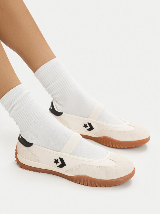 Converse Baleriny Run Star Trainer Ballet Flat A16250C Écru