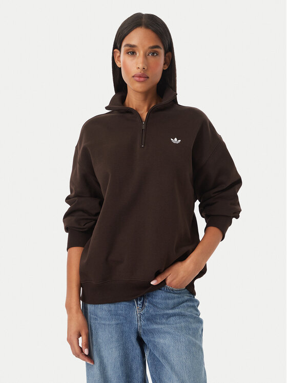adidas Bluza Ess LH4720 Brązowy ciemny Regular Fit