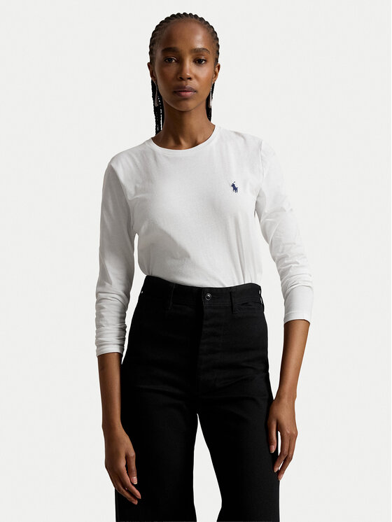 Polo Ralph Lauren Bluzka 211B14604006 Biały Regular Fit