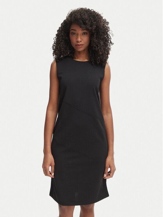 Calvin Klein Sukienka codzienna LV044F215G Czarny Regular Fit