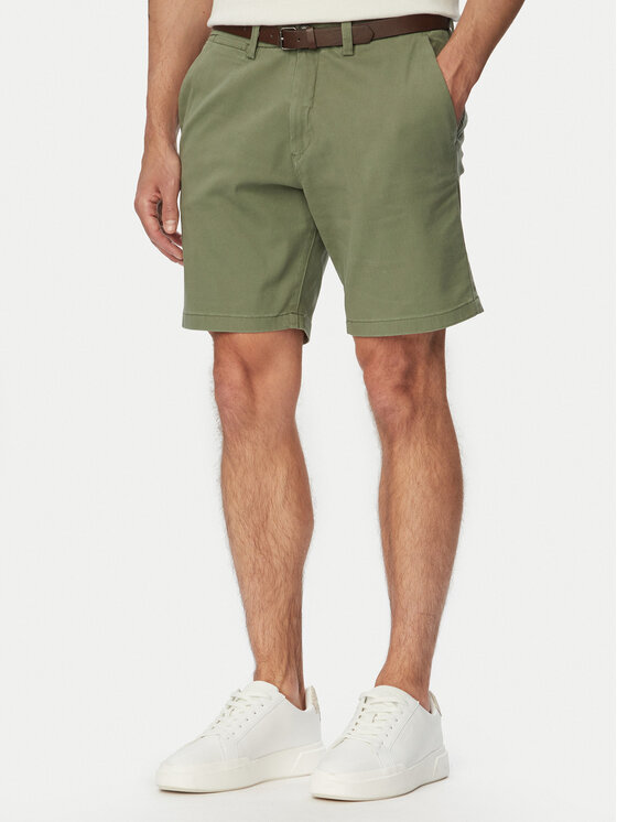 Jack & Jones Szorty materiałowe Adam Belted 12288603 Szary Regular Fit