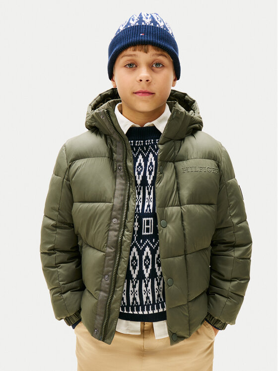 Tommy Hilfiger Kurtka zimowa KB0KB10093 D Zielony Regular Fit