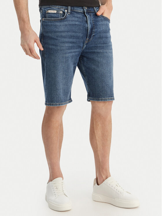 Calvin Klein Jeans Szorty jeansowe LV04RF922G Niebieski Regular Fit