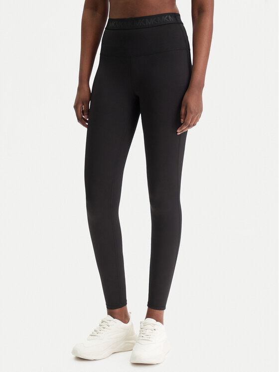 MICHAEL Michael Kors Legginsy MR631X5KND Czarny Slim Fit
