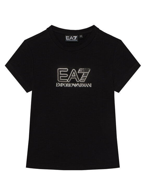 EA7 Emporio Armani T-Shirt 7G000257 AF10373 UC001 Czarny Slim Fit