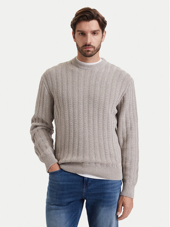 BOSS Sweter Arakingo 50565119 Beżowy Relaxed Fit