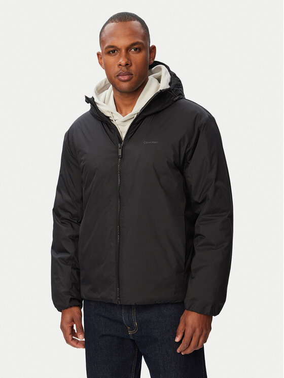 Calvin Klein Kurtka przejściowa Rxd LV04LF503G Czarny Regular Fit