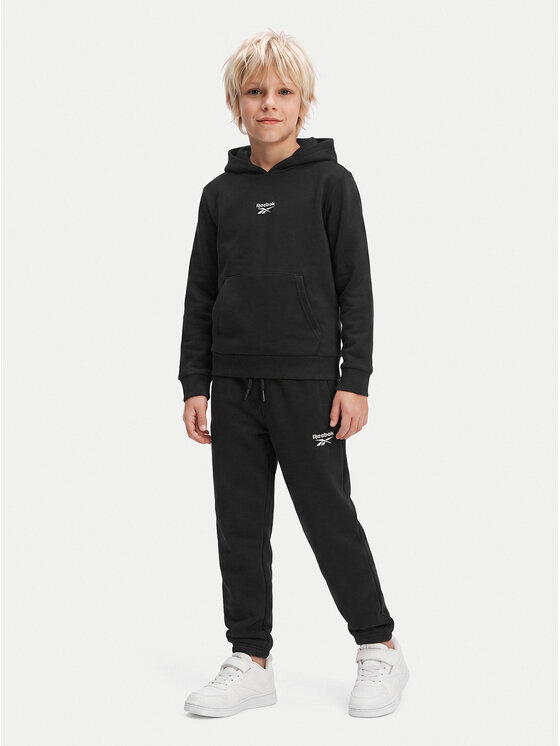 Reebok Komplet dresowy RK95228CCB Czarny Regular Fit