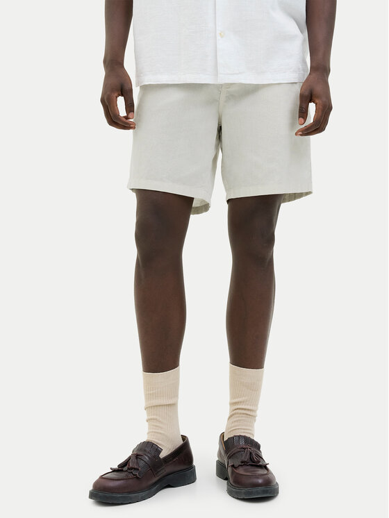 Jack & Jones Szorty materiałowe Stace Summer 12248627 Beżowy Regular Fit