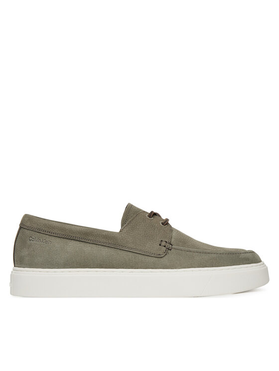 Calvin Klein Półbuty Hybrid Lace Up Boat Nu HM0HM01892 Zielony