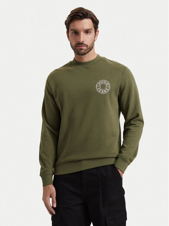 HUGO Bluza Nedos 50572298 Zielony Regular Fit